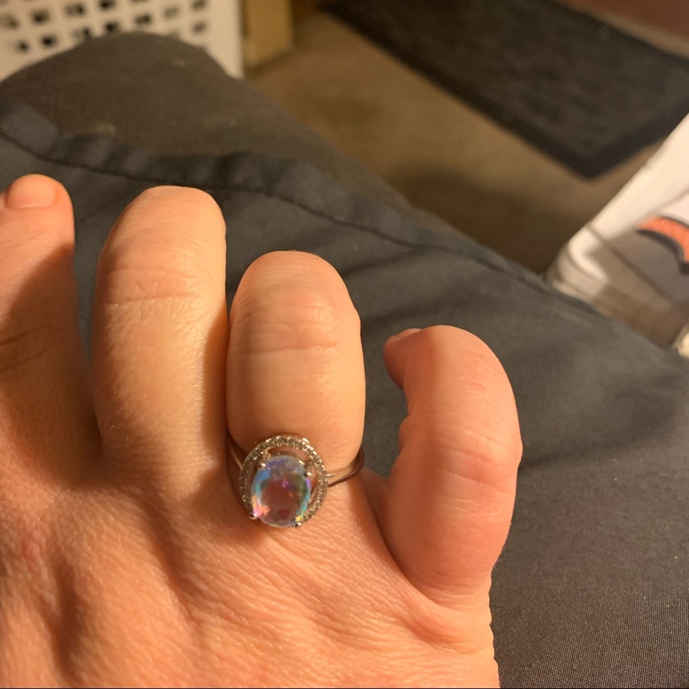Size 8 sterling silver ring ABH